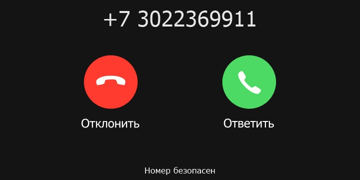 +7 3022369911 кто звонил? чей это номер?