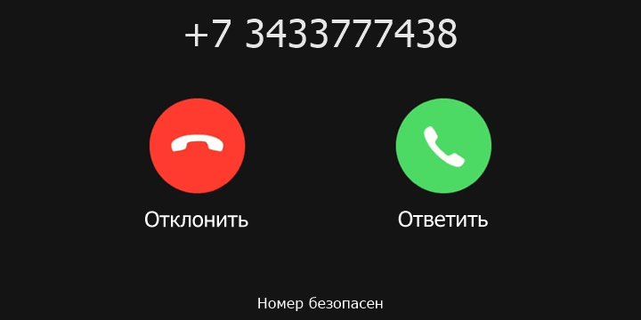 +7 3433777438 кто звонил? чей это номер?