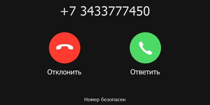 +7 3433777450 кто звонил? чей это номер?