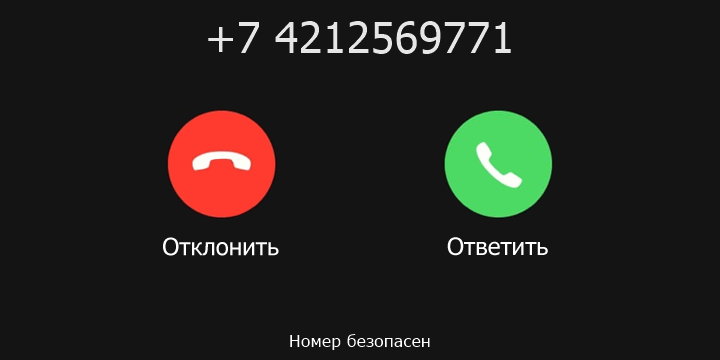 +7 4212569771 кто звонил? чей это номер?