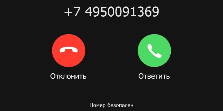 +7 4950091369 кто звонил? чей это номер?