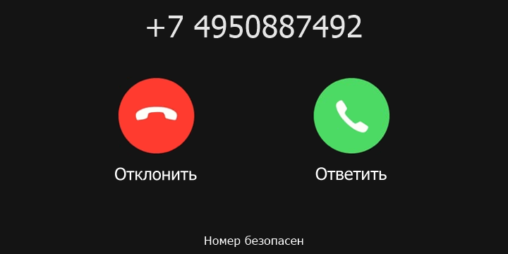 +7 4950887492 кто звонил? чей это номер?