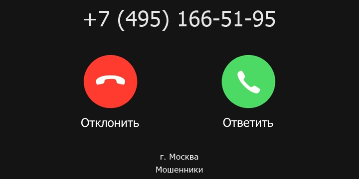 +74951665195 кто звонил? чей это номер?