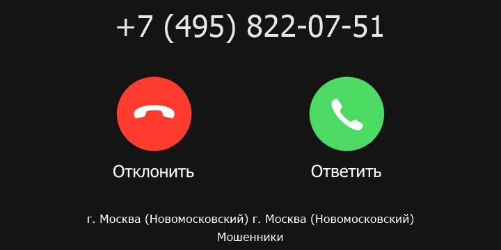 +74958220751 кто звонил? чей это номер?