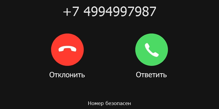 +7 4994997987 кто звонил? чей это номер?