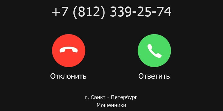 +78123392574 кто звонил? чей это номер?