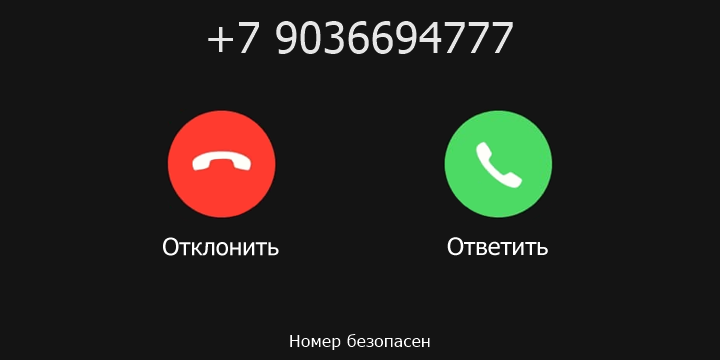 +7 9036694777 кто звонил? чей это номер?
