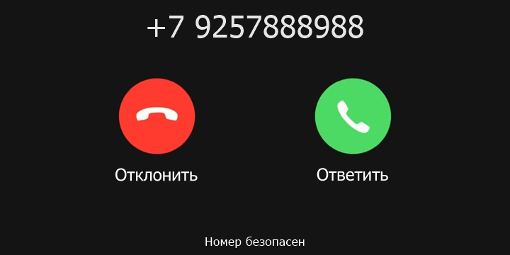 +7 9257888988 кто звонил? чей это номер?