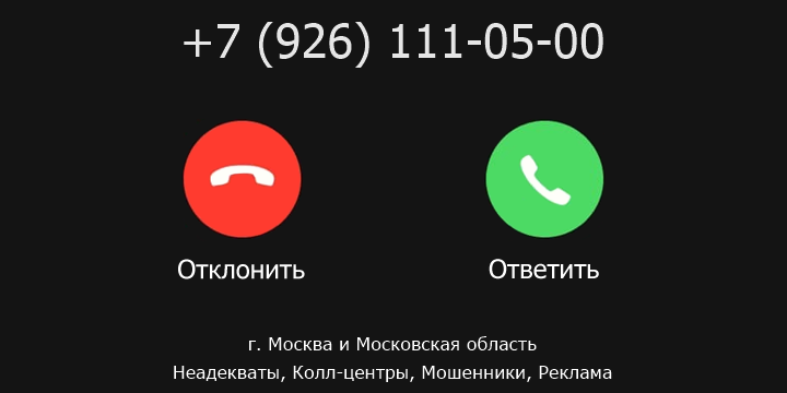 +79261110500 кто звонил? чей это номер?