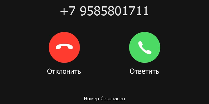 +7 9585801711 кто звонил? чей это номер?