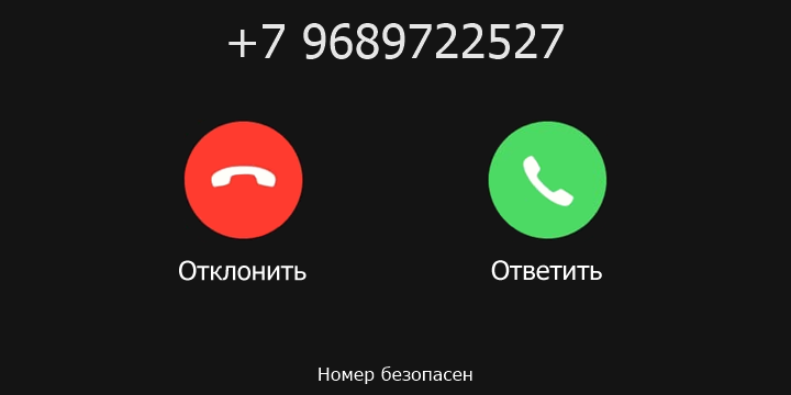 +7 9689722527 кто звонил? чей это номер?