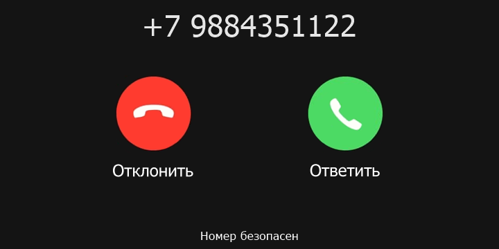 +7 9884351122 кто звонил? чей это номер?